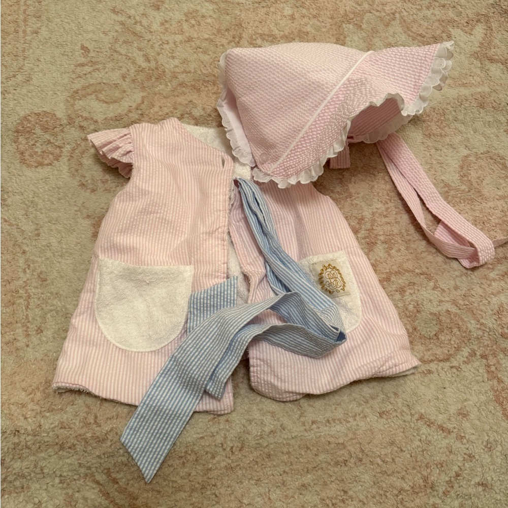 The Beaufort Bonnet Company Pink and Blue Kids Swim Coverup